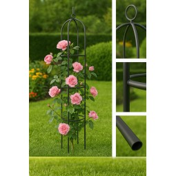 Fém kerti pergola rózsákhoz, 195 cm