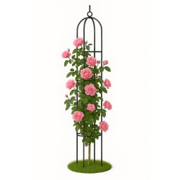 Fém kerti pergola rózsákhoz, 195 cm