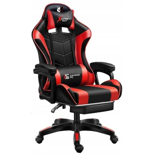 Minőségi gamer szék piros színben