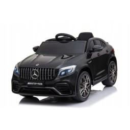 Gyermek elektromos autó Mercedes-Benz GLC63S AMG, fekete, távirányítóval