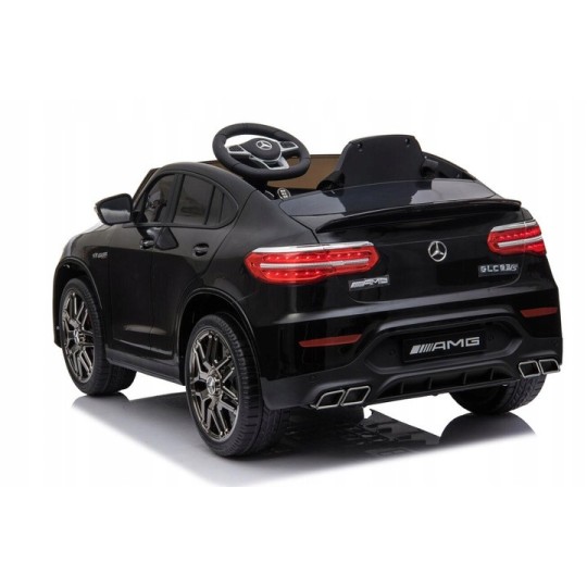 Gyermek elektromos autó Mercedes-Benz GLC63S AMG, fekete, távirányítóval