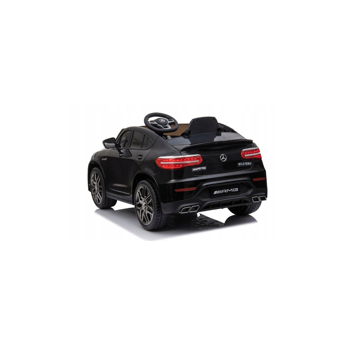 Gyermek elektromos autó Mercedes-Benz GLC63S AMG, fekete, távirányítóval