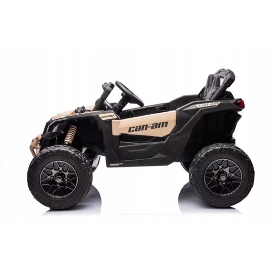 Gyermek elektromos autó CAN-AM Maverick UTV 24V – arany, EVA kerekek, 4×4 meghajtás