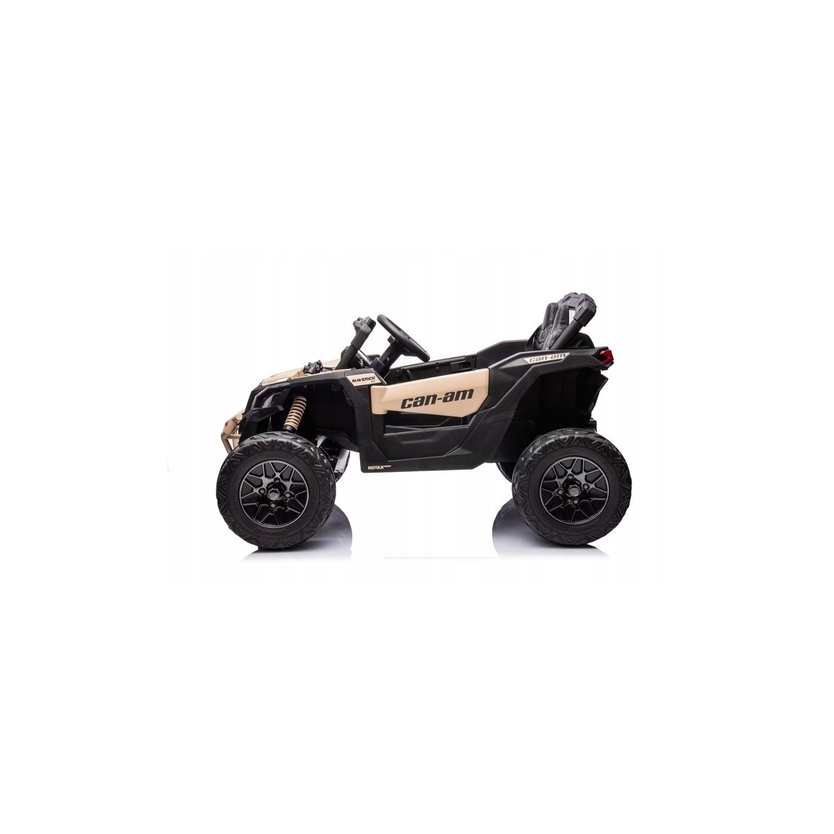 Gyermek elektromos autó CAN-AM Maverick UTV 24V – arany, EVA kerekek, 4×4 meghajtás