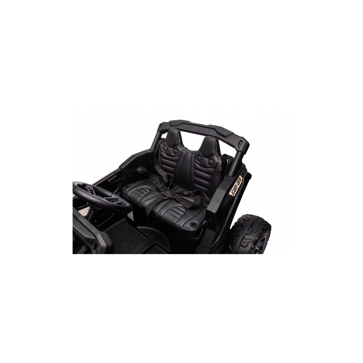 Gyermek elektromos autó CAN-AM Maverick UTV 24V – arany, EVA kerekek, 4×4 meghajtás