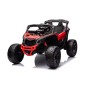 Gyermekeknek szánt CAN-AM Maverick UTV elektromos autó 24 V, piros színben, EVA kerekekkel, 4×4 meghajtással