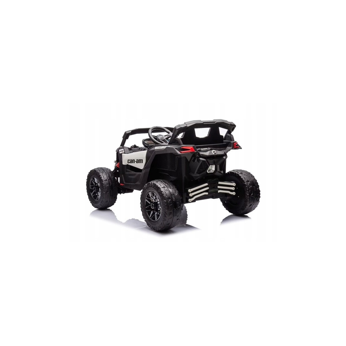 Gyermek elektromos autó CAN-AM Maverick UTV 24V fehér, EVA kerekek, 4×4 meghajtás