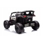 Gyermek elektromos autó CAN-AM Maverick UTV 24V fehér, EVA kerekek, 4×4 meghajtás