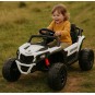 Gyermek elektromos autó CAN-AM Maverick UTV 24V fehér, EVA kerekek, 4×4 meghajtás