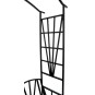 Kerti pergola paddal, fekete színben 110x50x206 cm