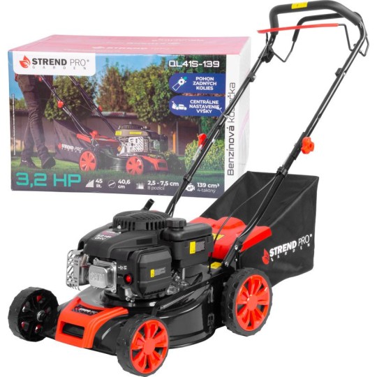Benzines fűnyíró QL41S-139, 2,4 kW, 40,6 cm vágószélességgel + önjáró, LONCIN