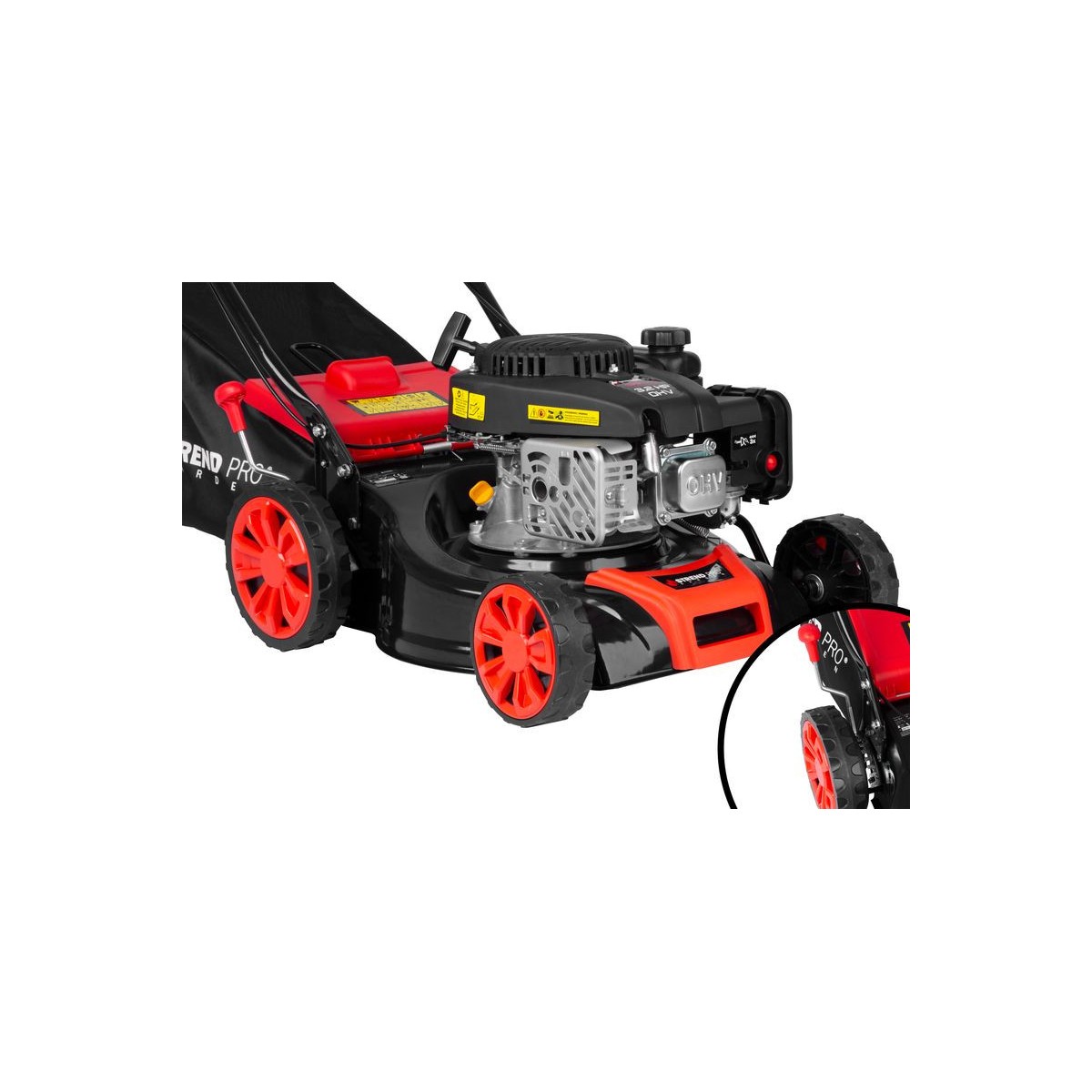 Benzines fűnyíró QL41S-139, 2,4 kW, 40,6 cm vágószélességgel + önjáró, LONCIN