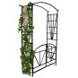 Kerti pergola kapuval 114x45x208 cm