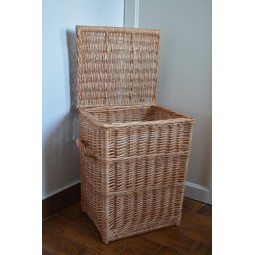 50 cm magas fonott szennyeskosár, cseresznye