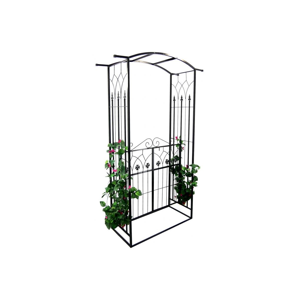 Kerti pergola tetővel 106x50x217 cm