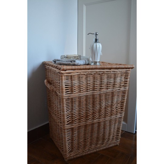 Fonott szennyeskosár, magasság 60 cm, szín: cseresznye