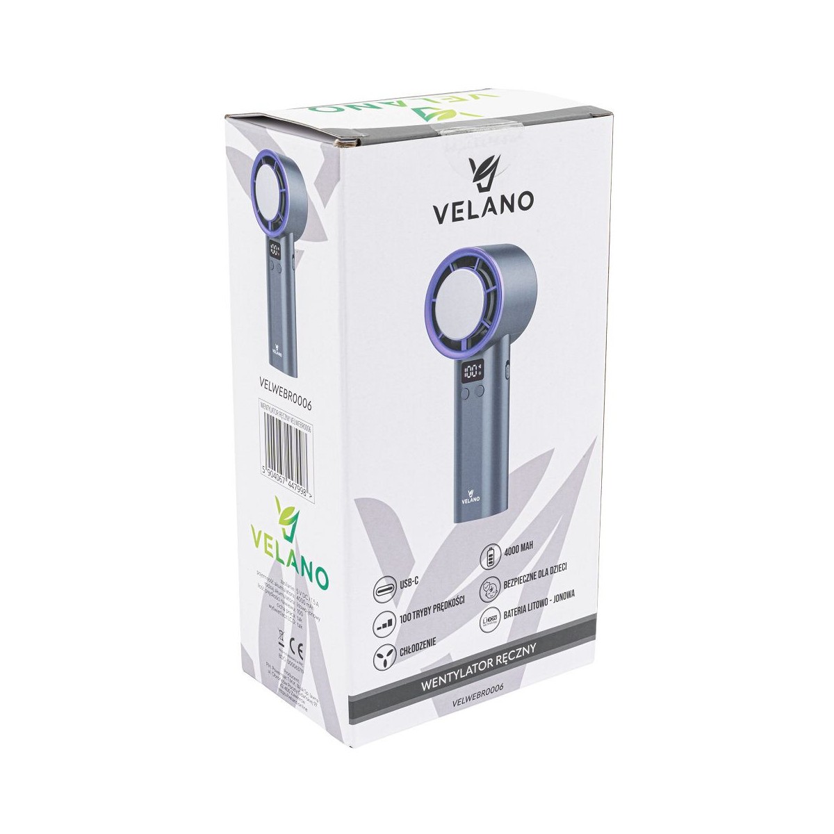 Kézi ventilátor Velano VELWEBR0006