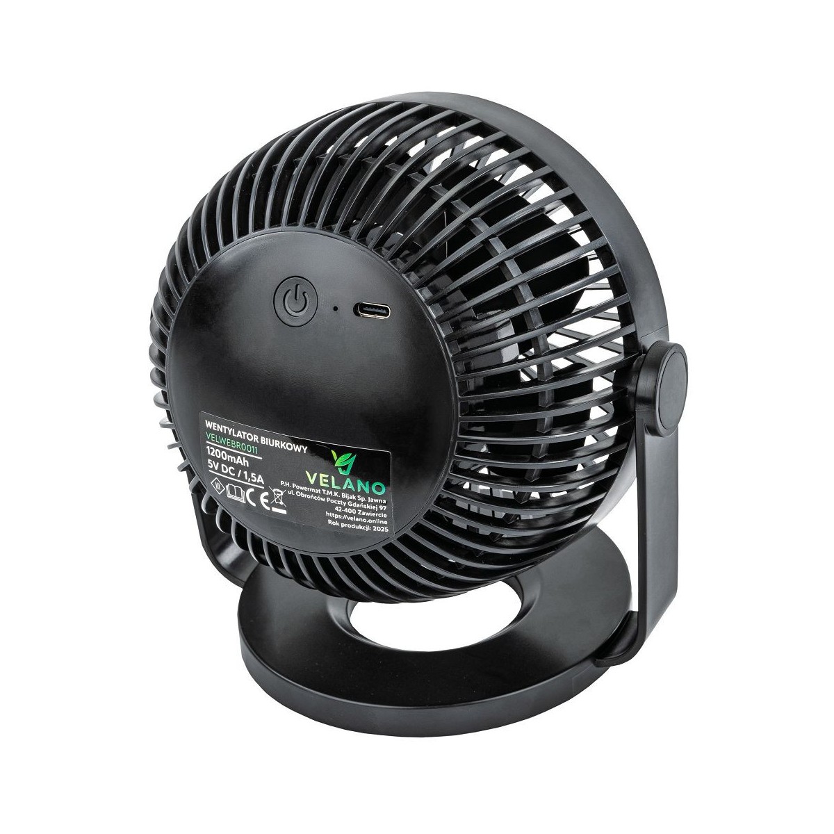 Asztali ventilátor Velano VELWEBS0011