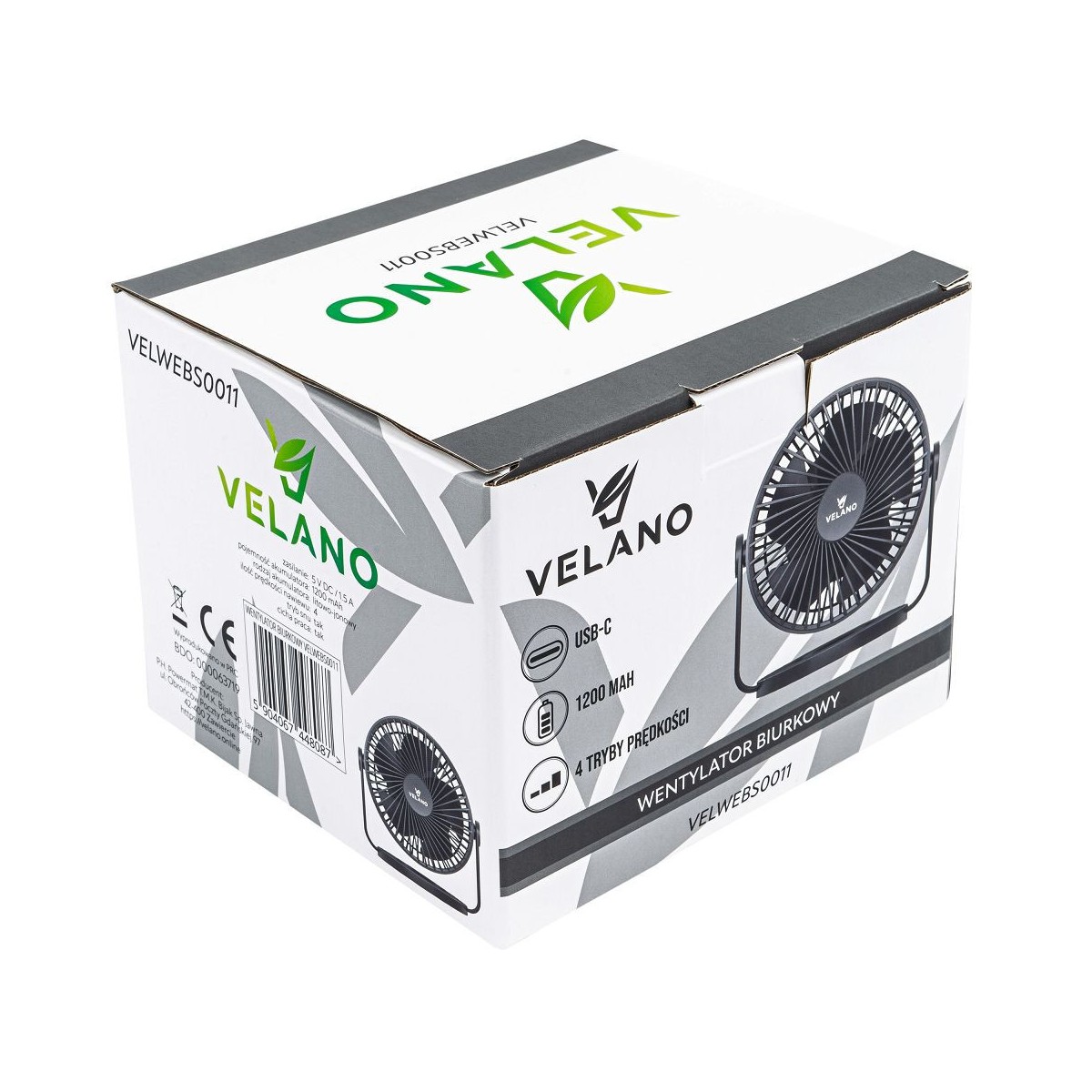 Asztali ventilátor Velano VELWEBS0011