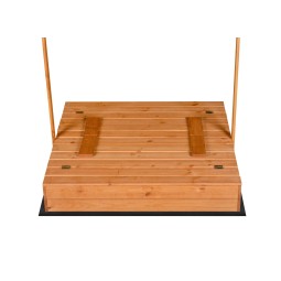 Zárható homokozó 120 x 120 tetővel