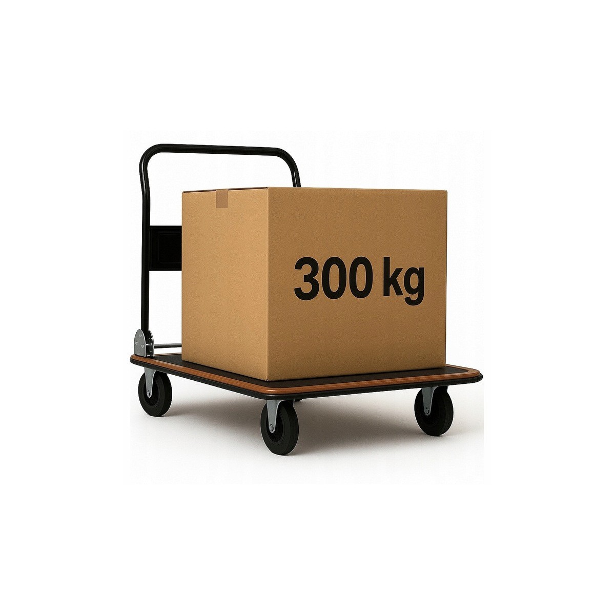 Raktári platós szállítókocsi STRONG 300 kg