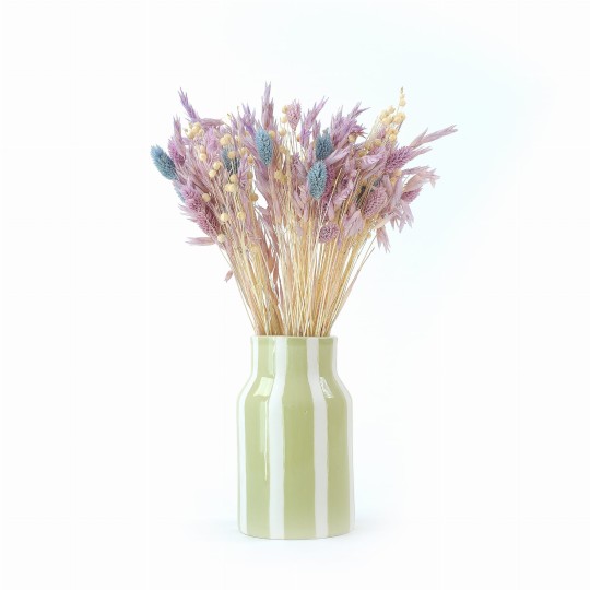 Szárított virágcsokor Blue&Violet – zab, len, phalaris