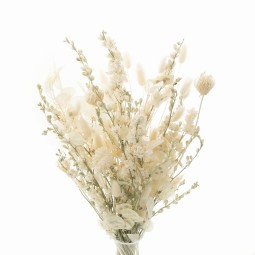 Szárított Cream csokor vázába – elegáns természetes dekoráció