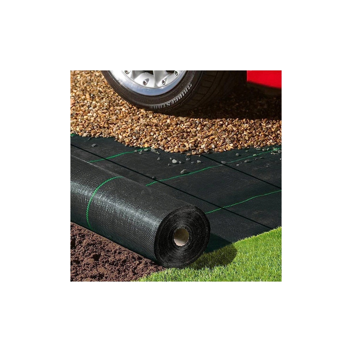 Praktikus fekete agrotextília 90g/m 1,1x50m