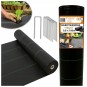 Fekete agrotextília mulcs alá, kavicsokhoz 110 g/m2, 0,8x100
