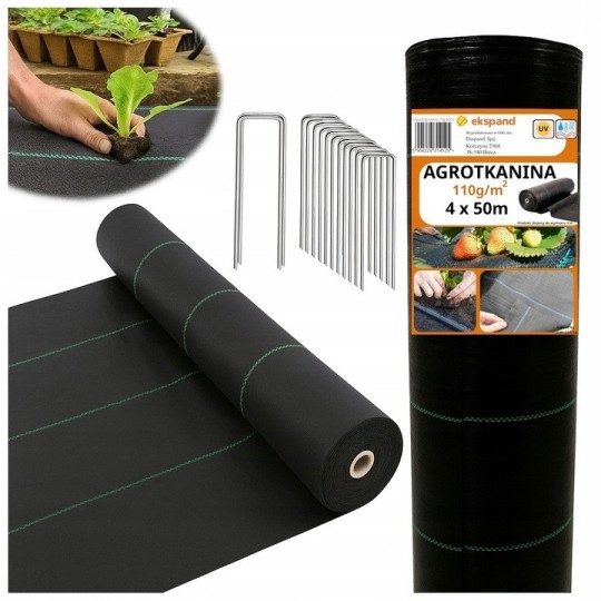 Áteresztő gyomgátló agrotkanina 110g/m2, 4x50