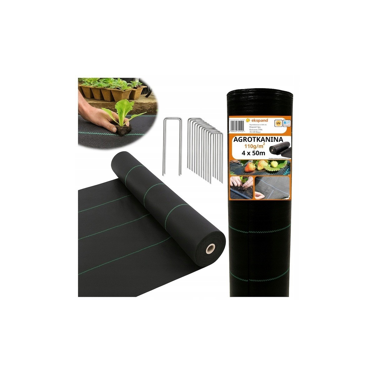 Áteresztő gyomgátló agrotkanina 110g/m2, 4x50