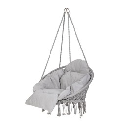 Szürke gólyafészek 80 cm, világosszürke nagy párnával