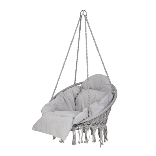 Szürke gólyafészek 80 cm, világosszürke nagy párnával