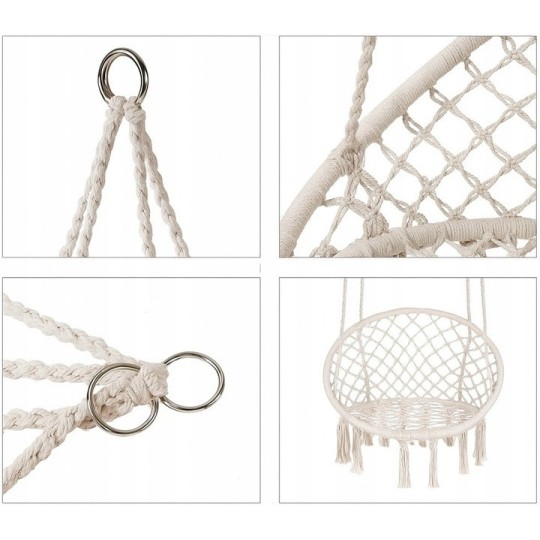 Fekete gólyafészek 80cm nagy világosszürke párnával