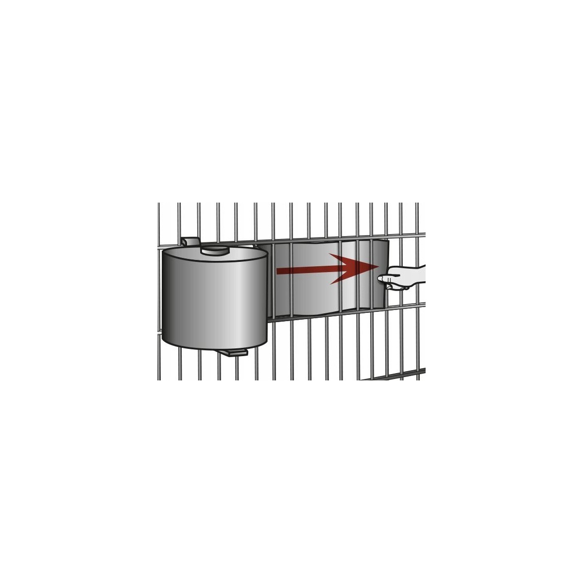 Fehér csipeszek takarószalag szereléséhez, 20 db, 19 cm