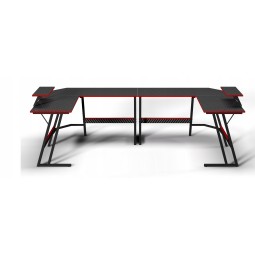 Sarok gamer asztal, modern gamer asztal, 130 cm