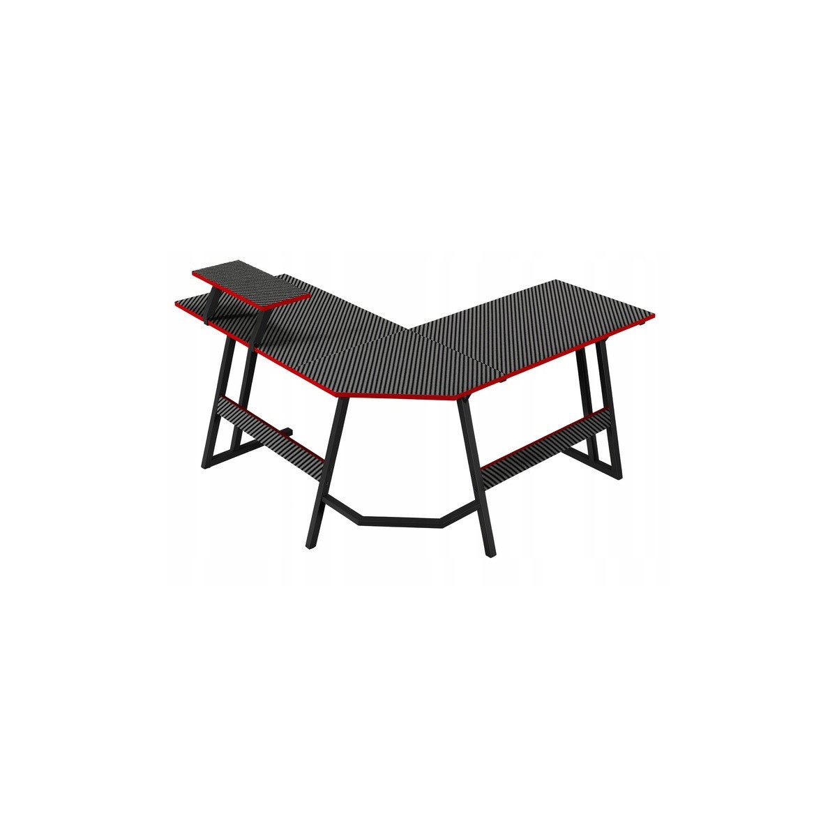 Sarok gamer asztal, modern gamer asztal, 130 cm