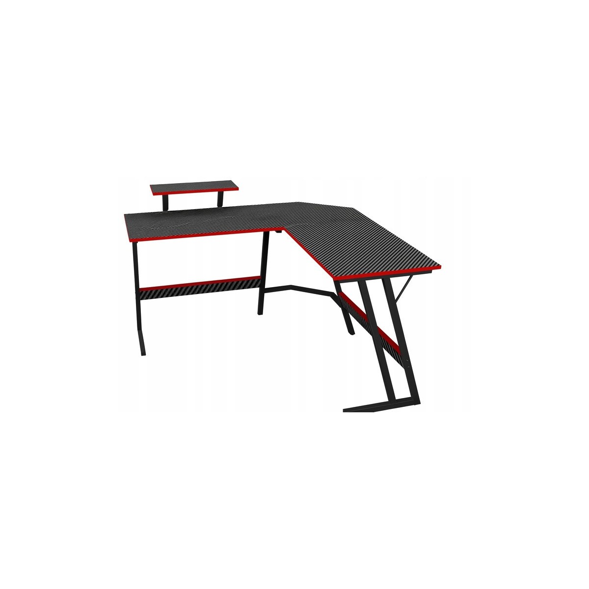 Sarok gamer asztal, modern gamer asztal, 130 cm