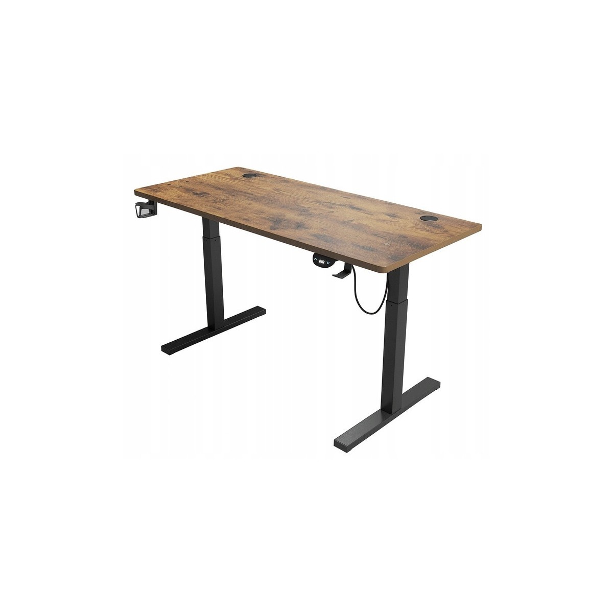 Modern állítható asztal 120 cm, ipari megjelenés, LED