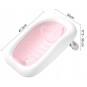 OLAF babakád állvánnyal és fekvőbetéttel, rózsaszínben