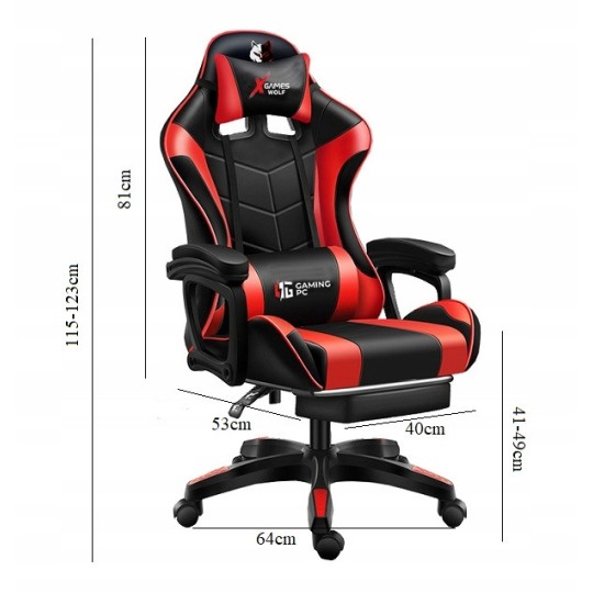 Fekete gamer szék