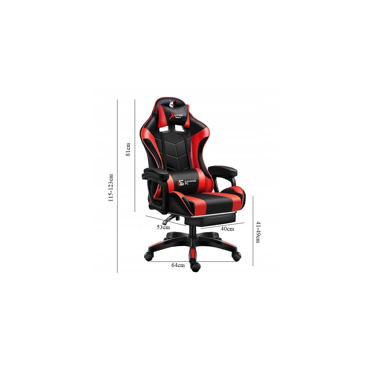 Fekete gamer szék