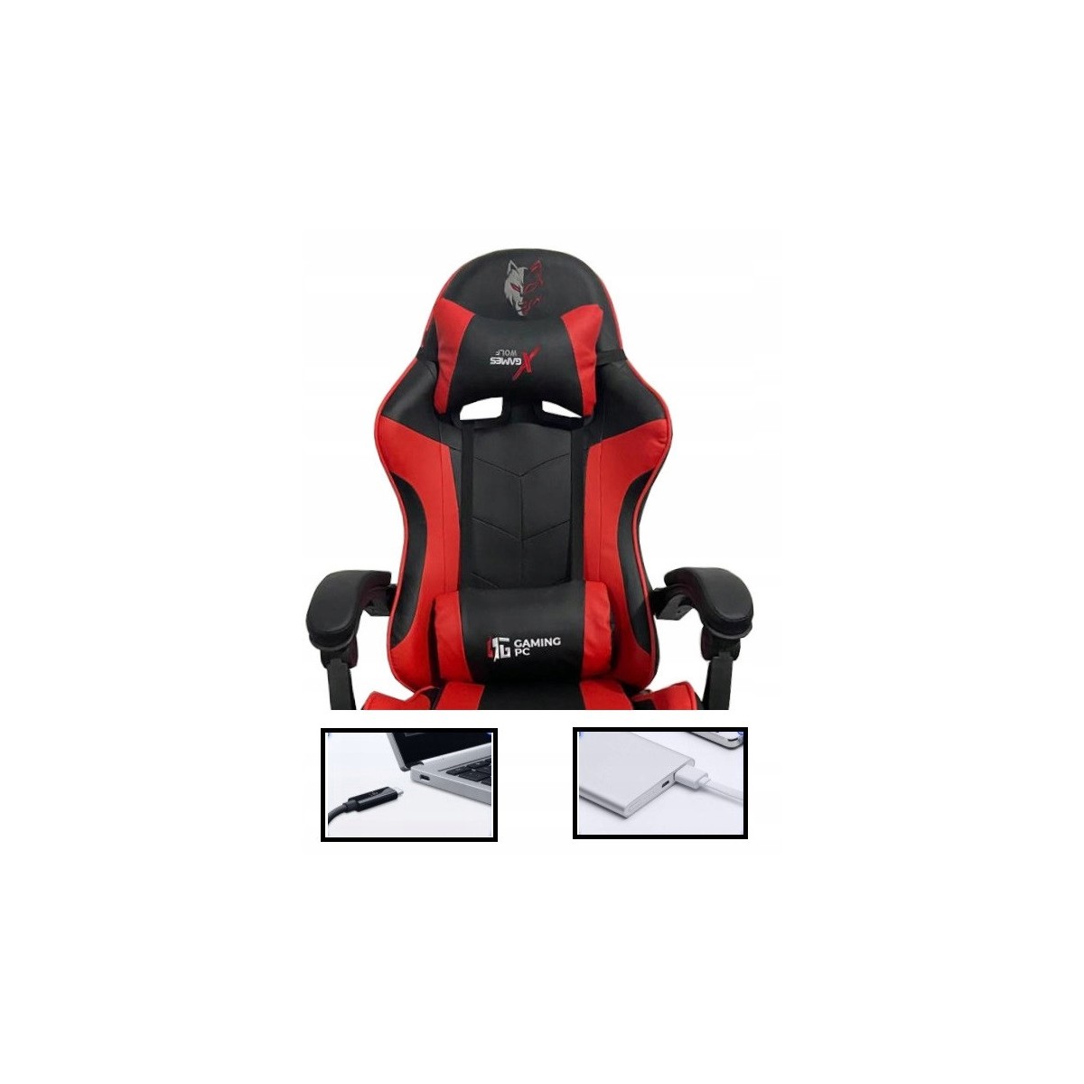 Fekete gamer szék