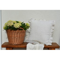 Természetes vesszőből készült fonott kosár, 30 cm