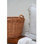 Természetes vesszőből készült fonott kosár, 30 cm
