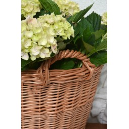Természetes vesszőből készült fonott kosár, 30 cm