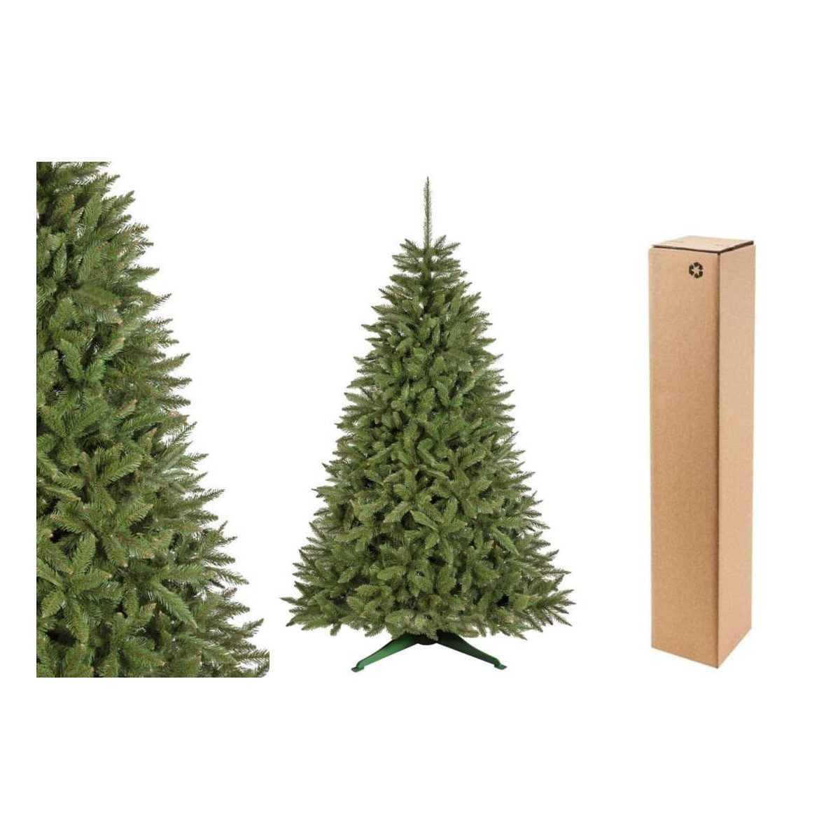 Gyönyörű mesterséges karácsonyfák, kaukázusi lucfenyő, 220 cm, PREMIUM