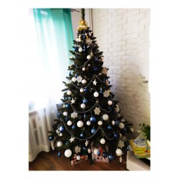 Gyönyörű mesterséges karácsonyfák, kaukázusi lucfenyő, 220 cm, PREMIUM