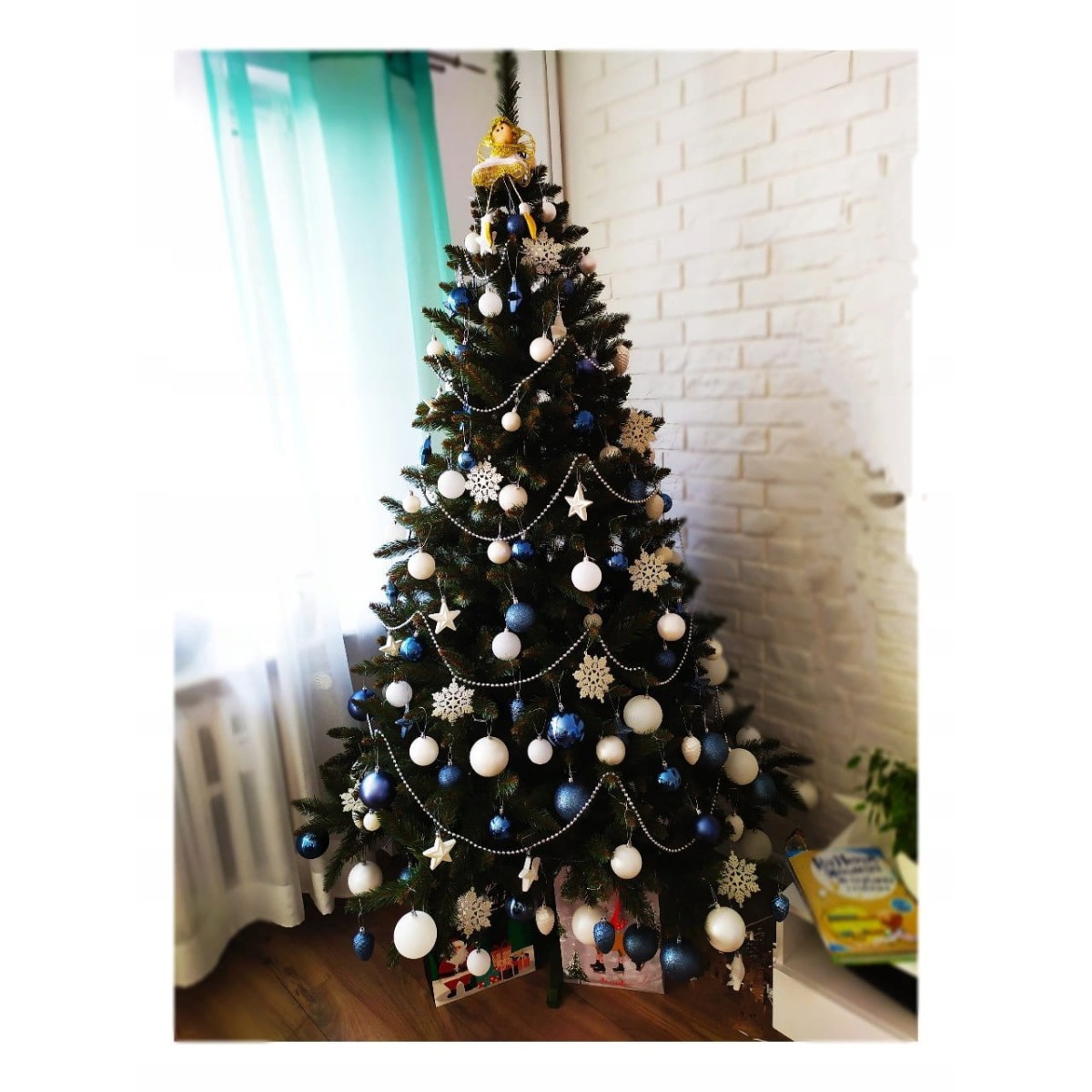 Gyönyörű mesterséges karácsonyfák, kaukázusi lucfenyő, 220 cm, PREMIUM