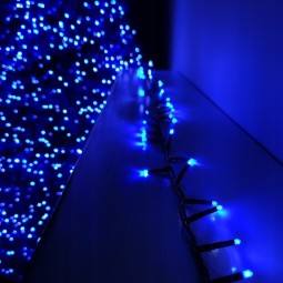 Gyönyörű LED fények, 200 LED kék színben